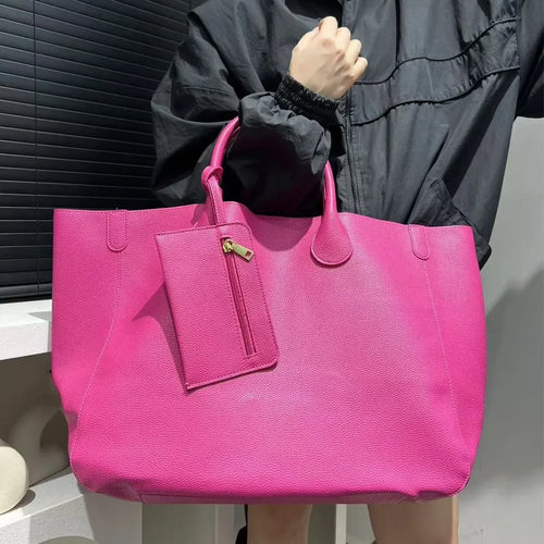 Sac à main grande capacité en cuir vegan