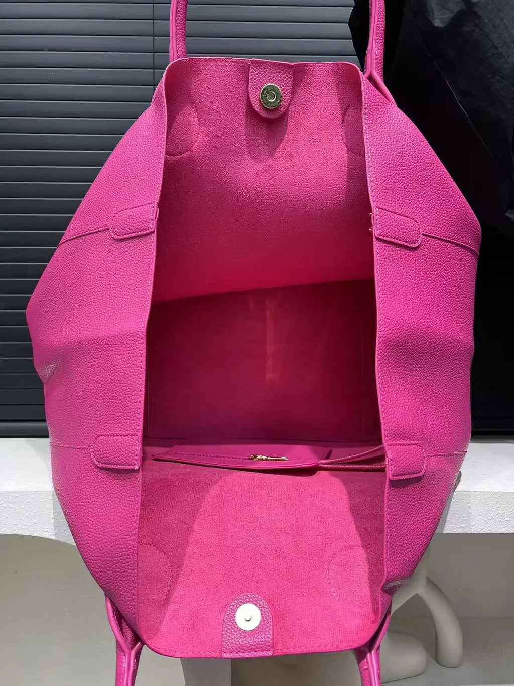 Sac à main grande capacité en cuir vegan