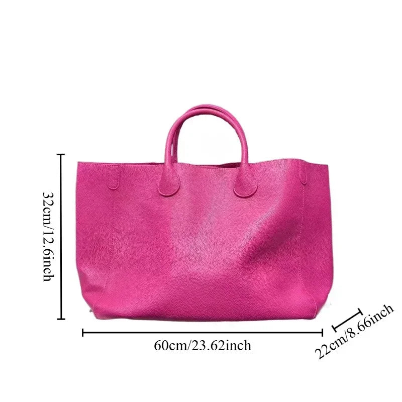 Sac à main grande capacité en cuir vegan