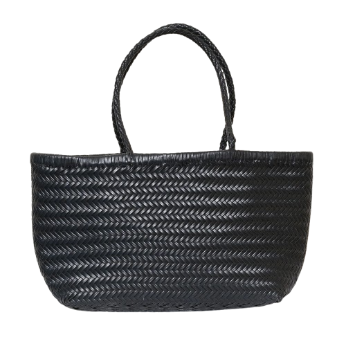Roma Woven Leather Tote Bag