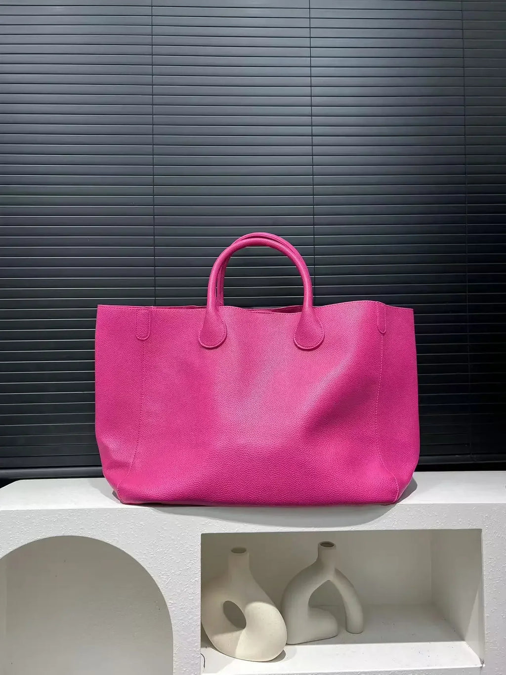 Sac à main grande capacité en cuir vegan